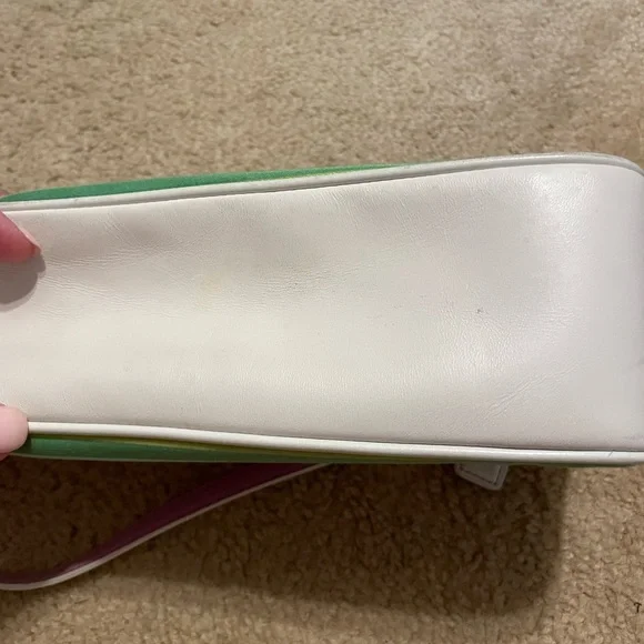 Coach Hampton Multicolor stripe handbag - Picture 3 of 4